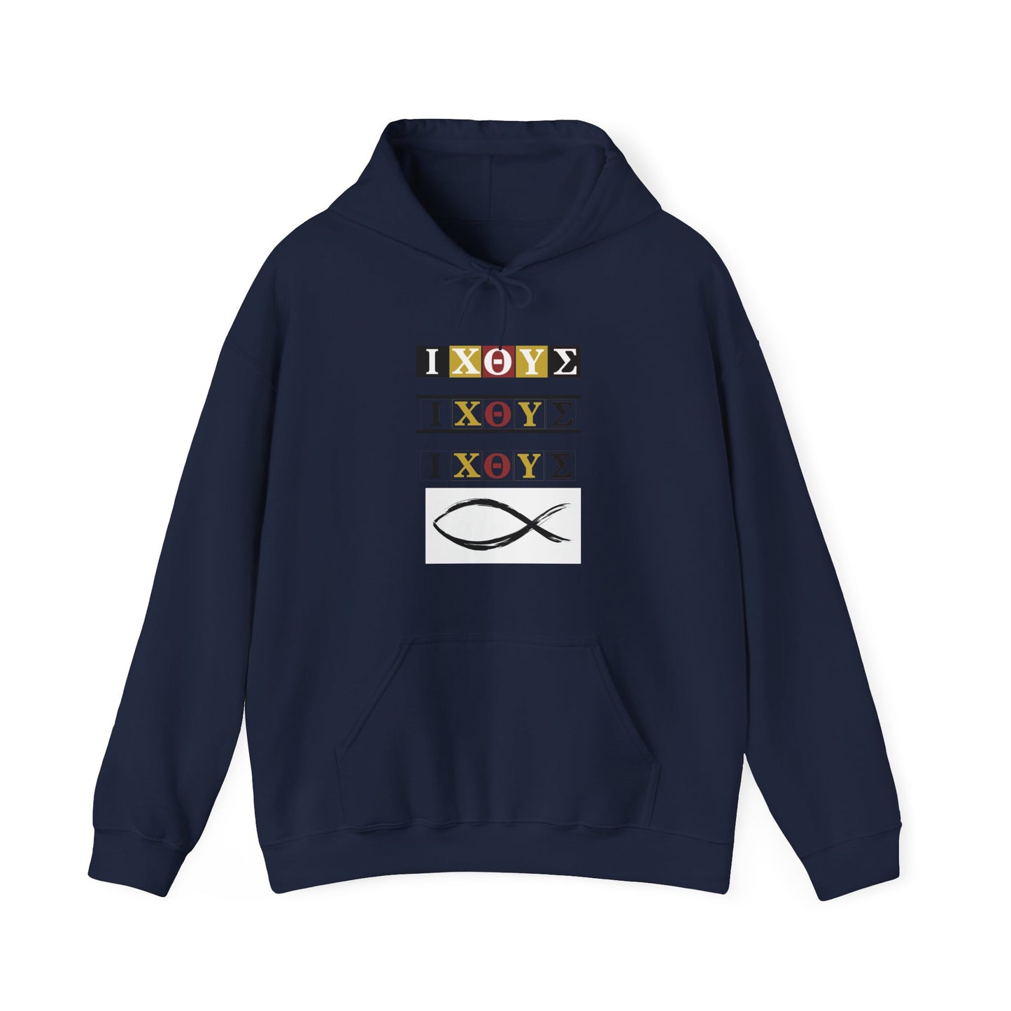3 IXO DBA KTHOLIK LETT Graphic Unisex Heavy Blend™ Hooded Sweatshirt - Casual Cozy Apparel