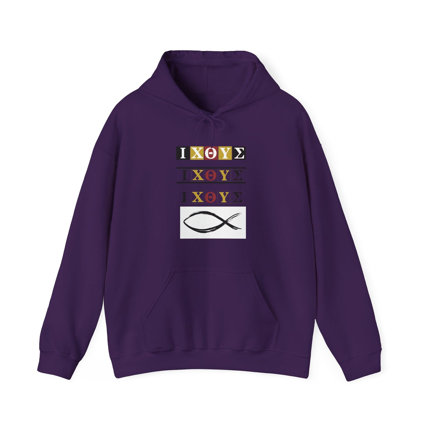 3 IXO DBA KTHOLIK LETT Graphic Unisex Heavy Blend™ Hooded Sweatshirt - Casual Cozy Apparel