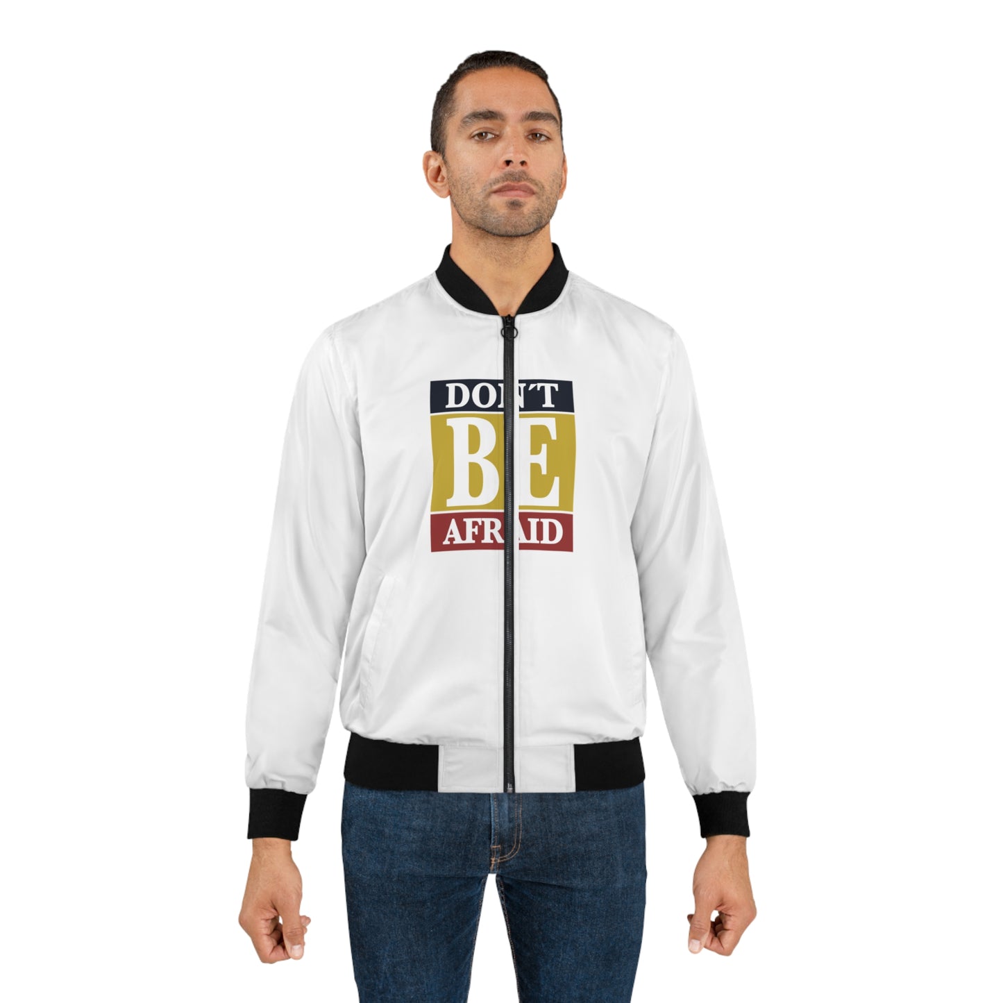 DBA Stylish Men's Bomber Jacket with Modern Art Design - Perfect for Casual Wear