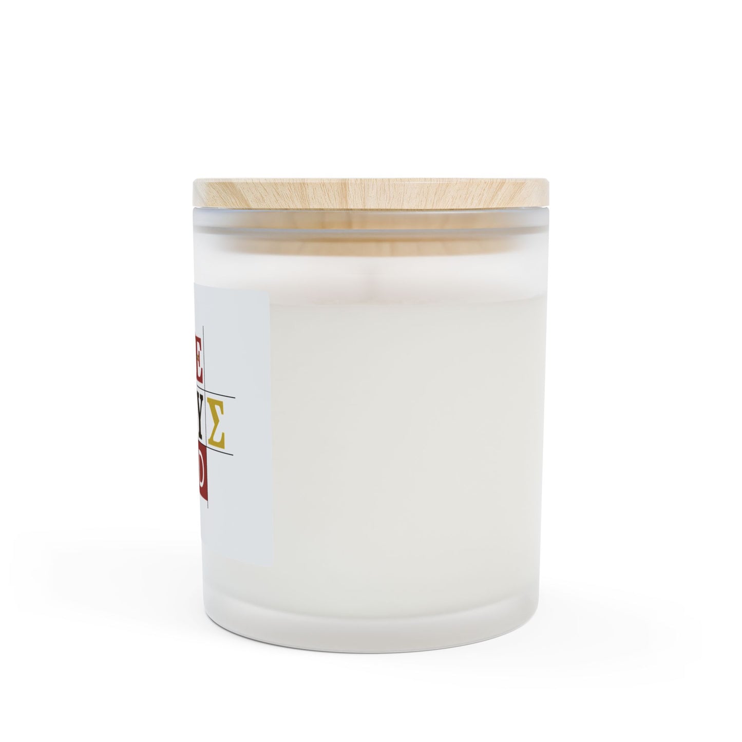 Frosted Glass Candle with Inspirational Quote, Cozy Home Decor, Scented Candle Gift, Faith-Based Gift, Relaxing Ambiance