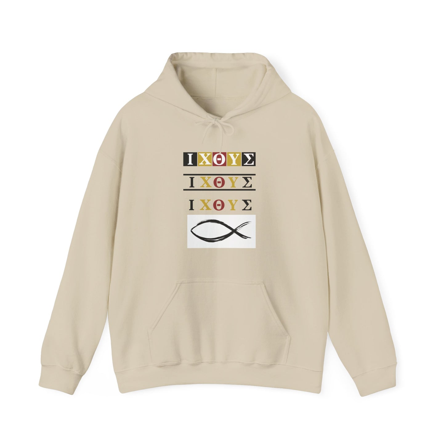 3 IXO DBA KTHOLIK LETT Graphic Unisex Heavy Blend™ Hooded Sweatshirt - Casual Cozy Apparel