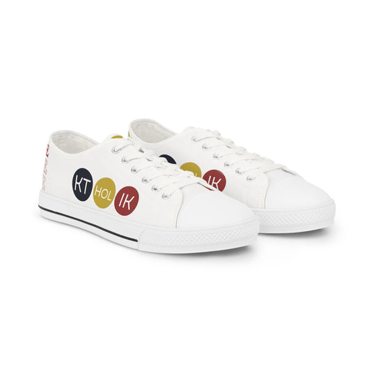 Stylish Men's Low Top Sneakers with Colorful Icons | Casual Footwear, Fashion Sneakers, Everyday Shoes, Gift for Him, Trendy Sneakers