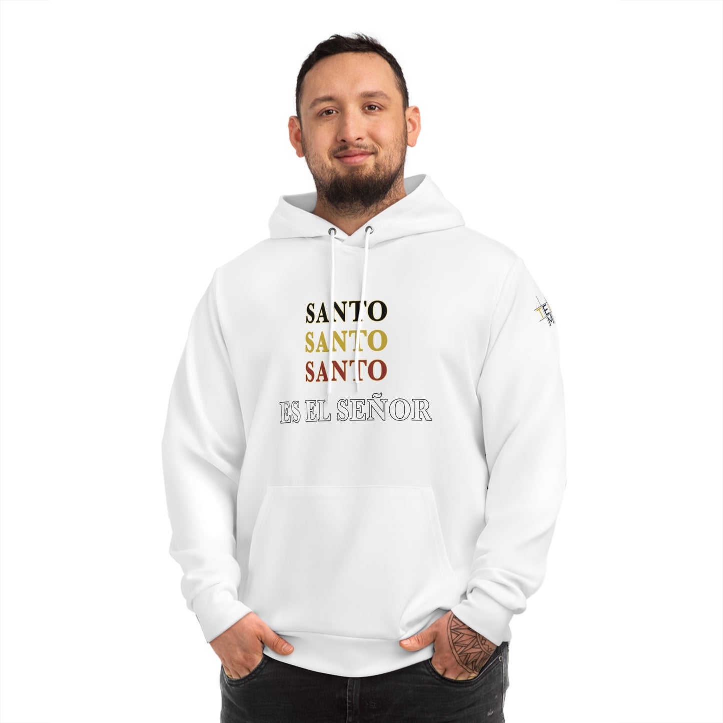 3SANTO  Stylish White Fashion Hoodie with Graphic Print