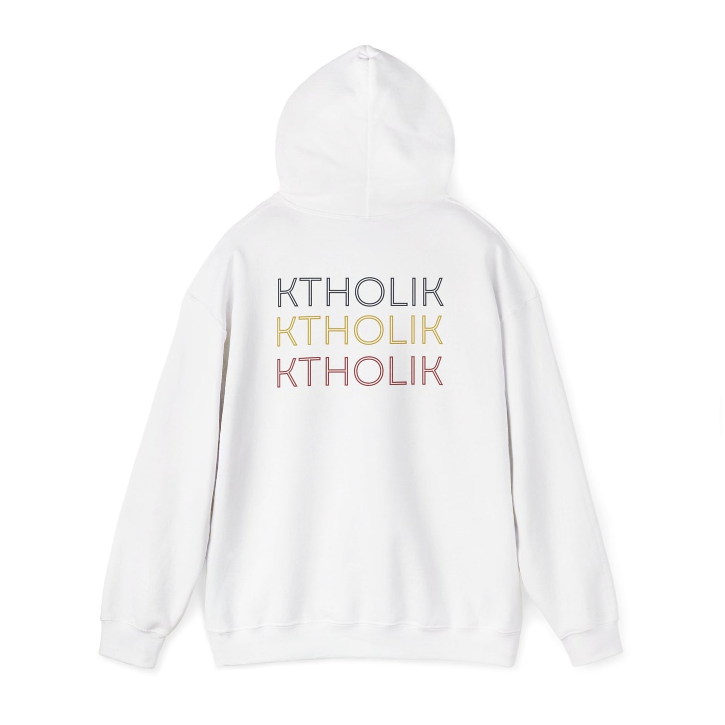 3COLOR KKK KTHOLIK Graphic Unisex Heavy Blend™ Hooded Sweatshirt - Casual Cozy Apparel